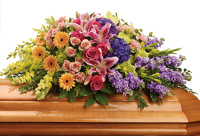 Garden of Sweet Memories Casket Spray