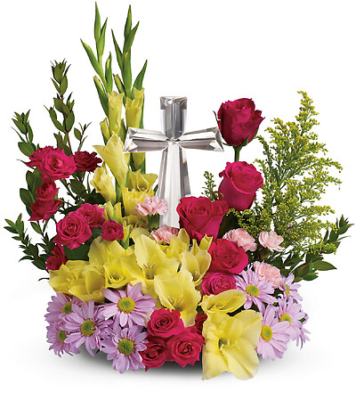 Crystal Cross Bouquet