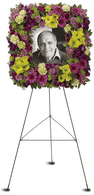 Mosaic of Memories Square Easel Wreath